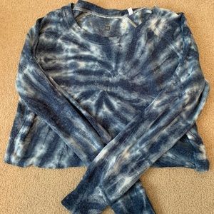 cropped tie dye long sleeve